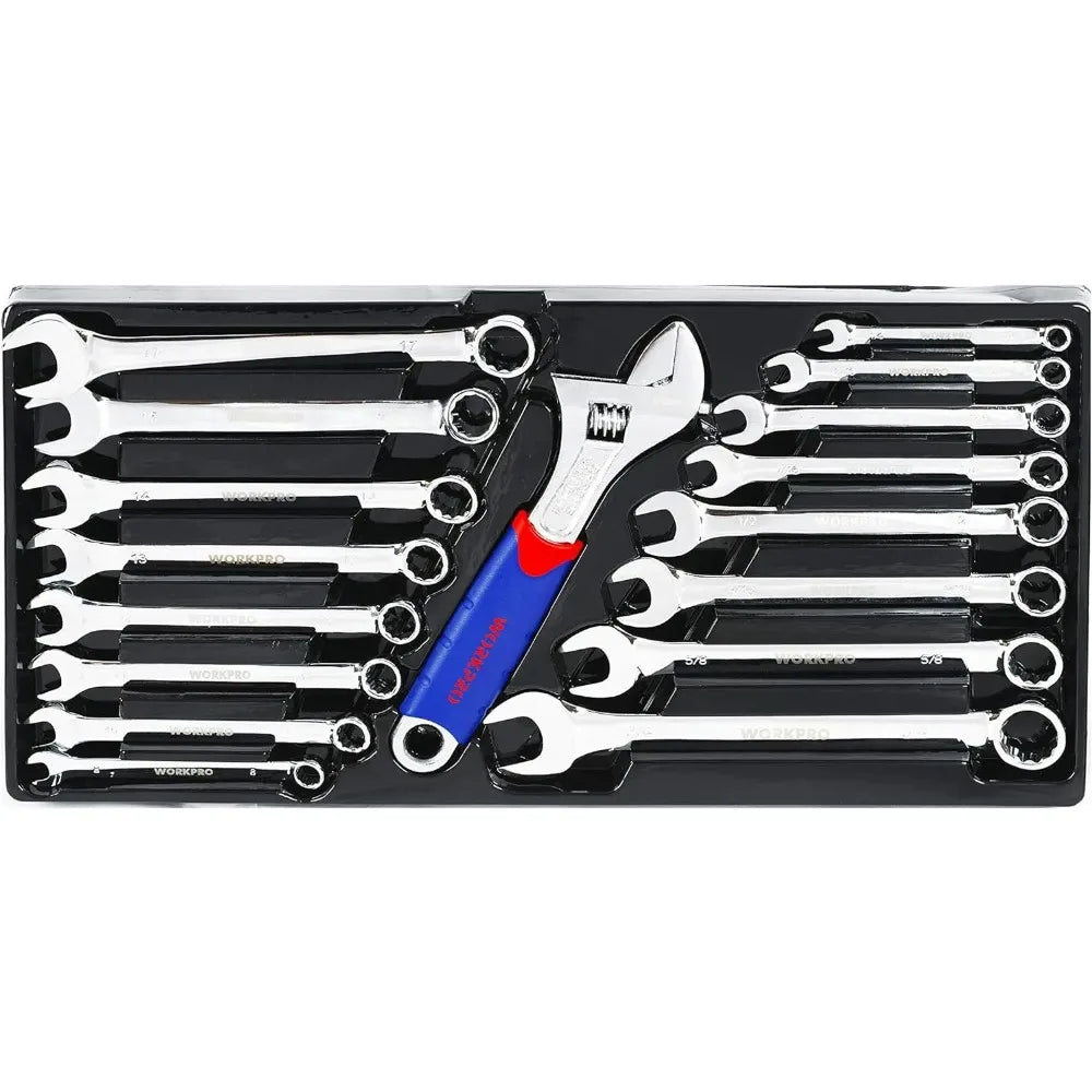 408-Piece Mechanics Tool Set, with 3-Drawer Heavy Duty Metal Box, Hand Tool Kit