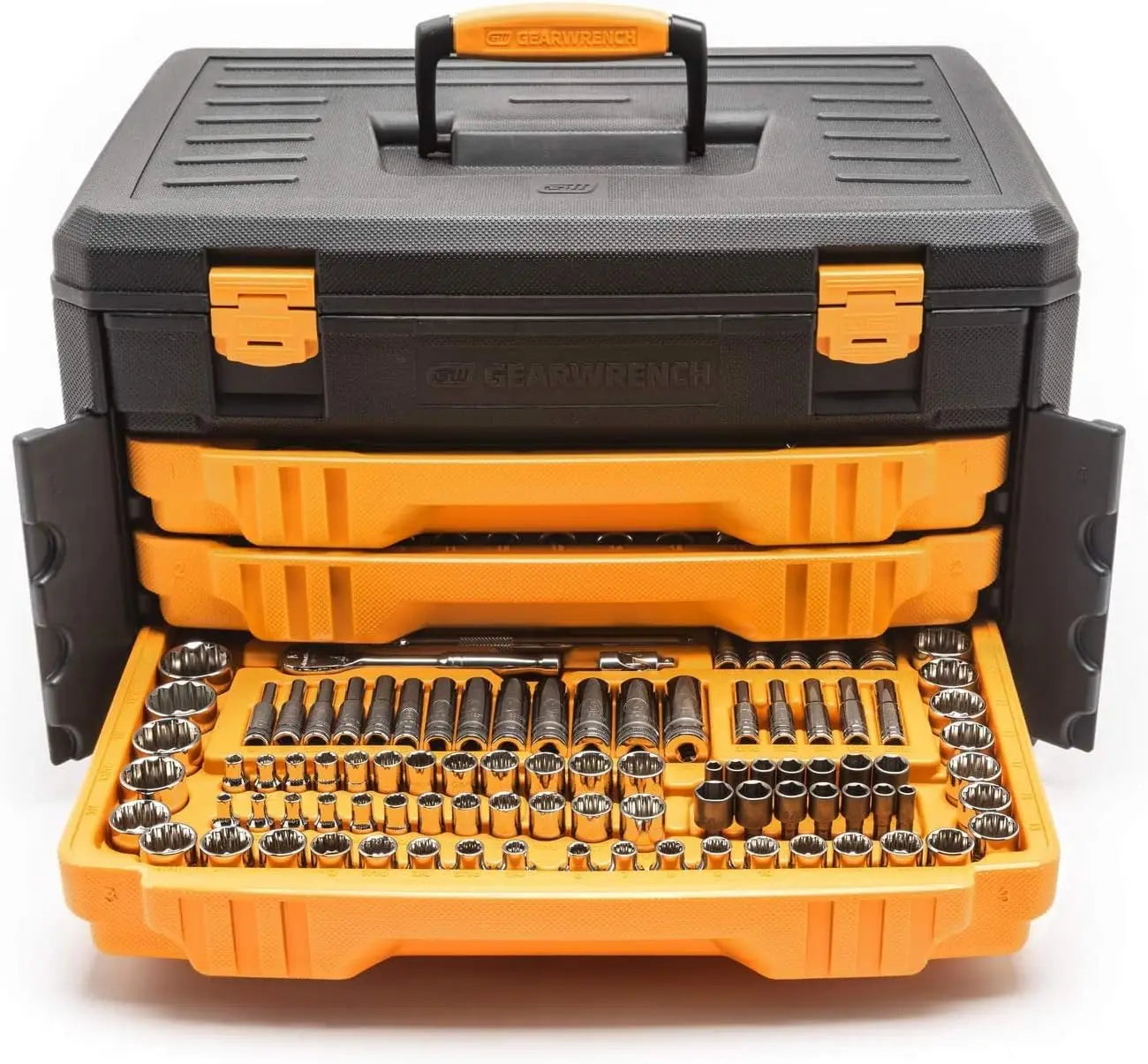 243 Pc. 12 Pt. Mechanics Tool Set in 3 Drawer Storage Box - 80972