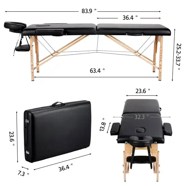 Portable massage table