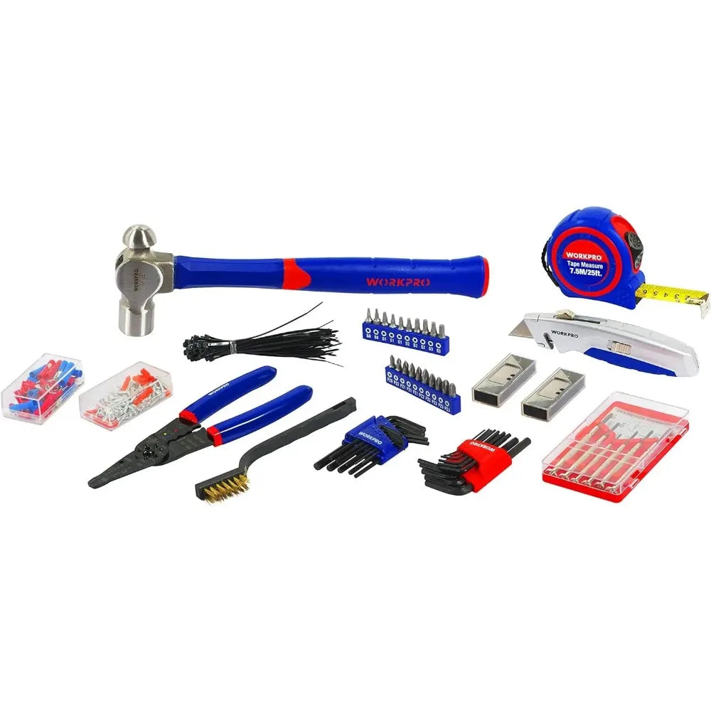 408-Piece Mechanics Tool Set, with 3-Drawer Heavy Duty Metal Box, Hand Tool Kit
