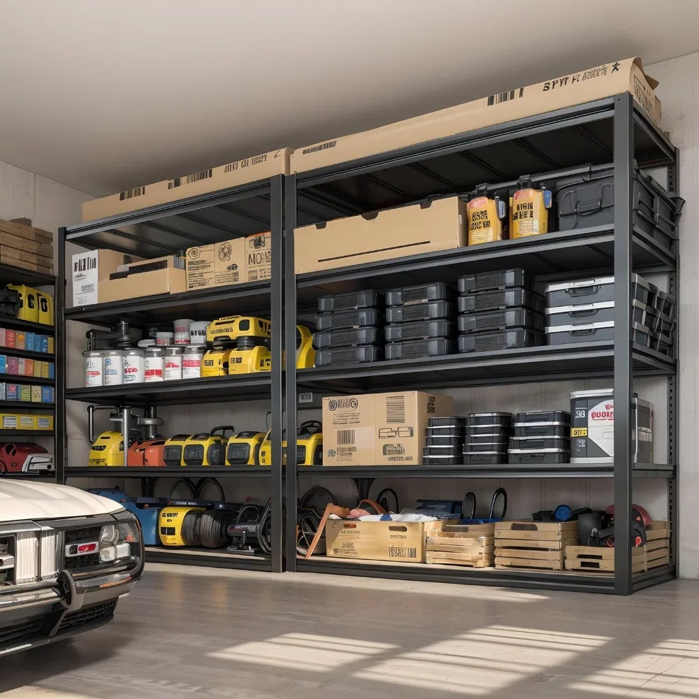 3000LBS Garage Shelving 48.2" W Storage Shelves Heavy Duty Garage Storage Adjustable 5 Tier