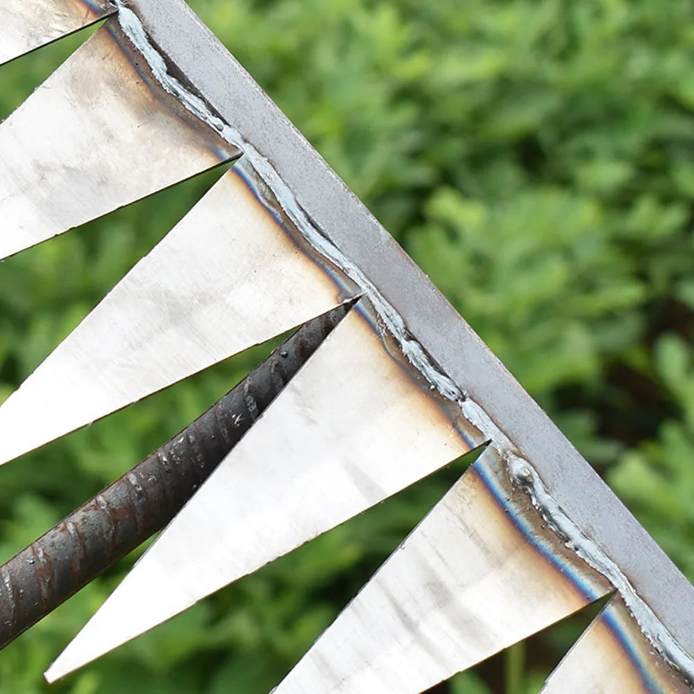 Weeding Hoe Rake Steel Weeding Scarifier Artifact Agricultural Farm Tools Tooth Nail Harrow Metal Harrow Gardening Weeding Tools