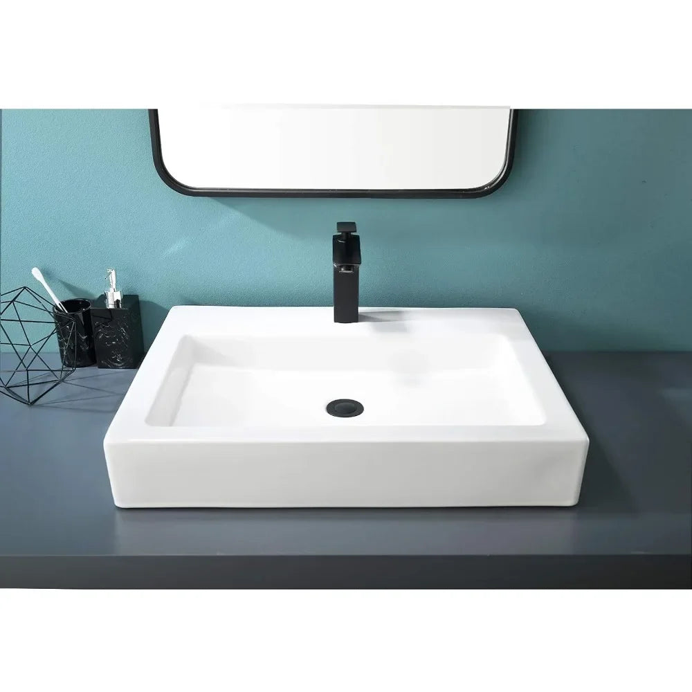 Washbasin Bathroom Sinks Rectangle Modern Vanity Lavatory Sink