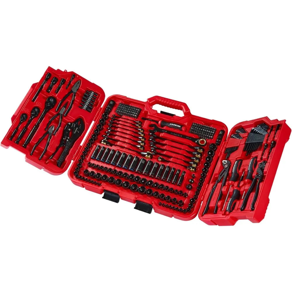 312-Piece Mechanics Tool Set and Socket Set, Professional
