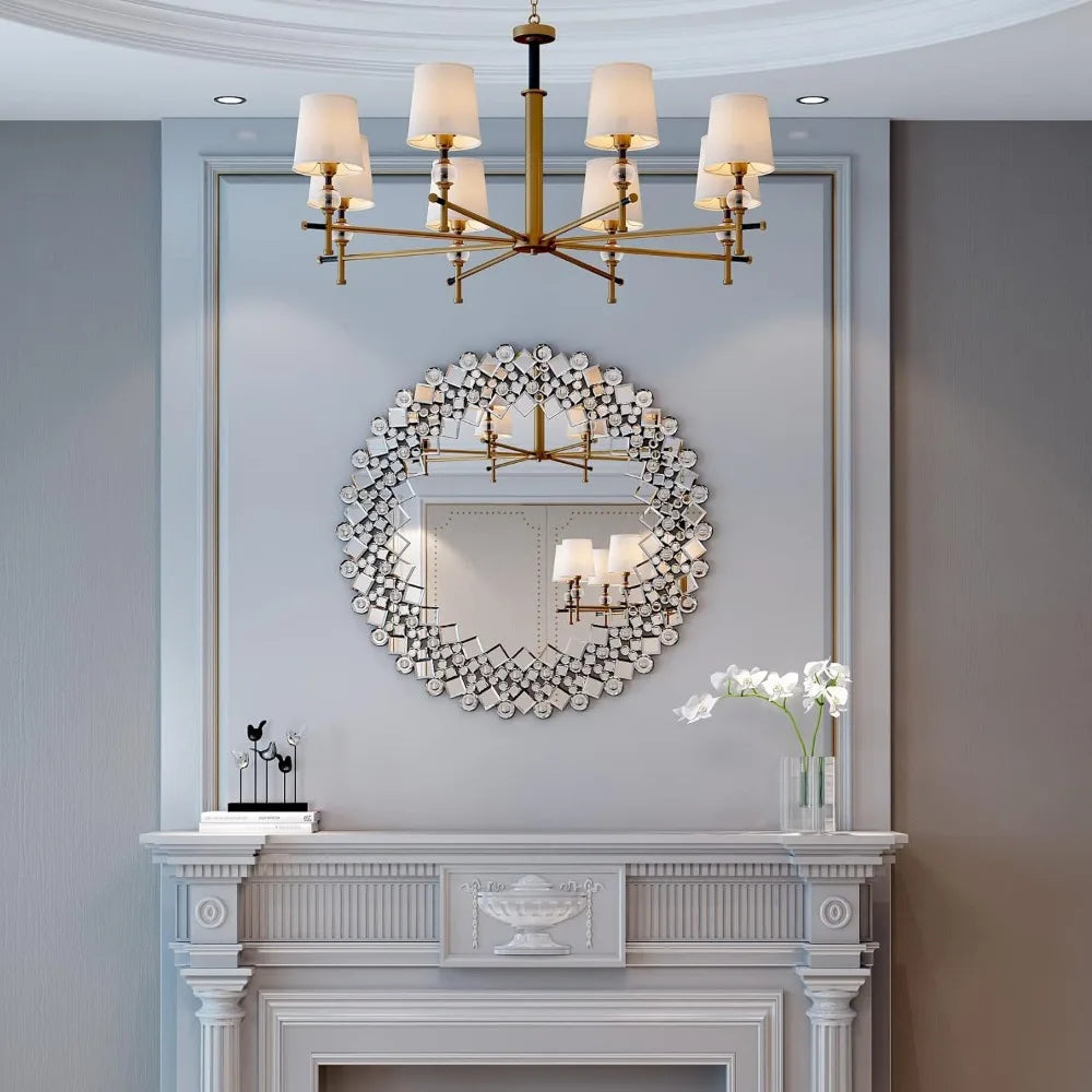 Round Decorative Wall Mirror - Gorgeous Luxury Mirrors for Bedroom