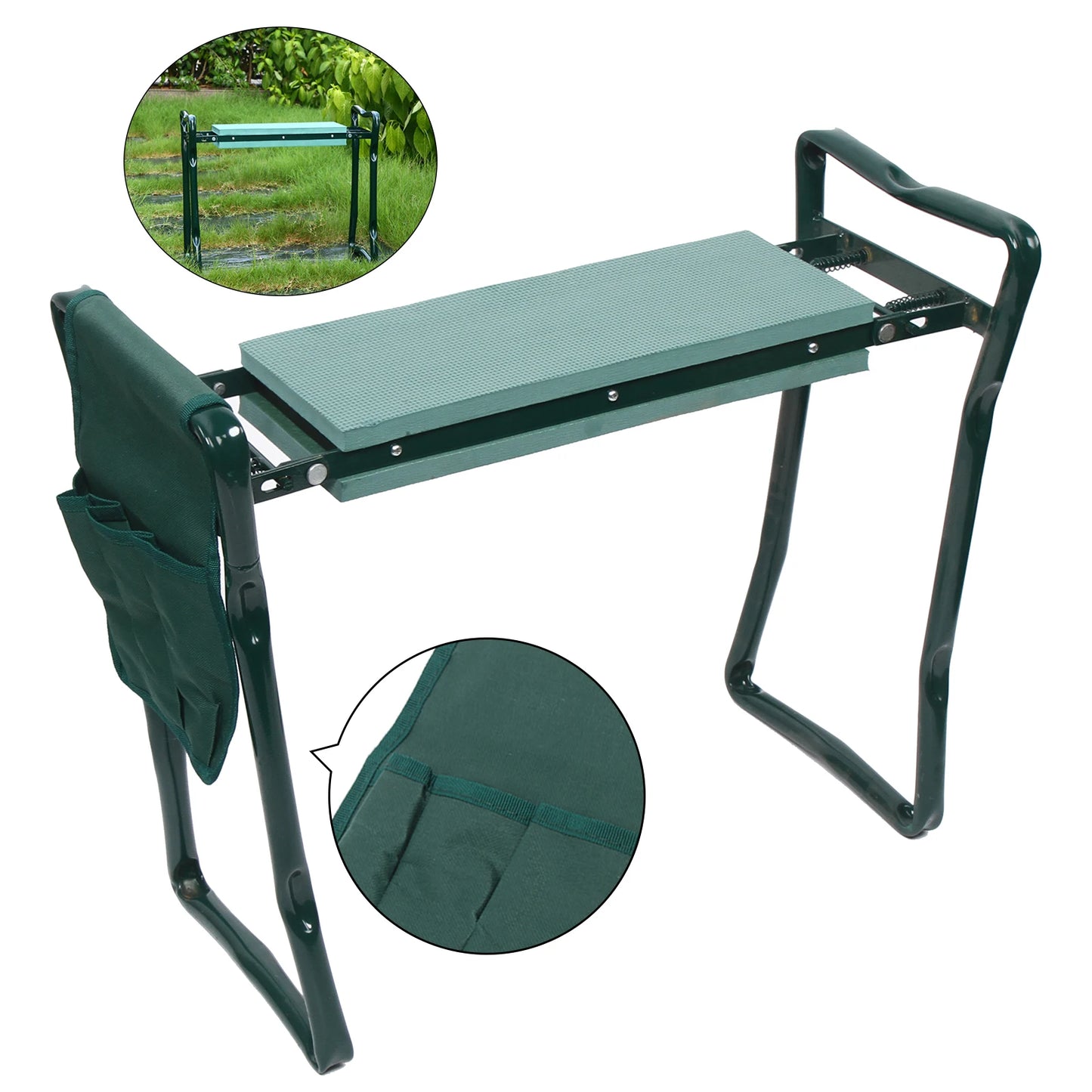 Folding Garden Kneeler Seat Kneeling Bench