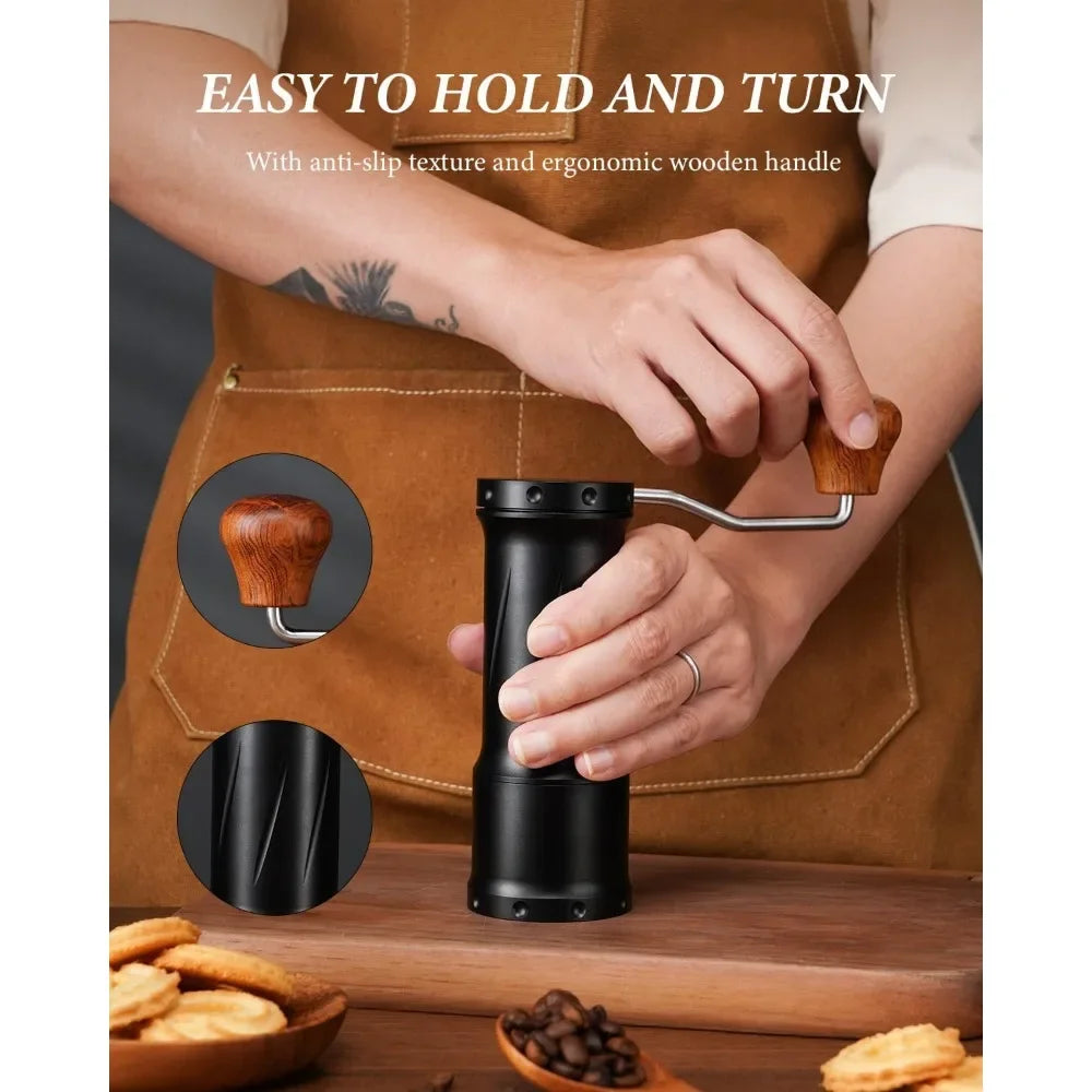 Hand Coffee Grinder With Ultra-granular Adjustment enhanced stability