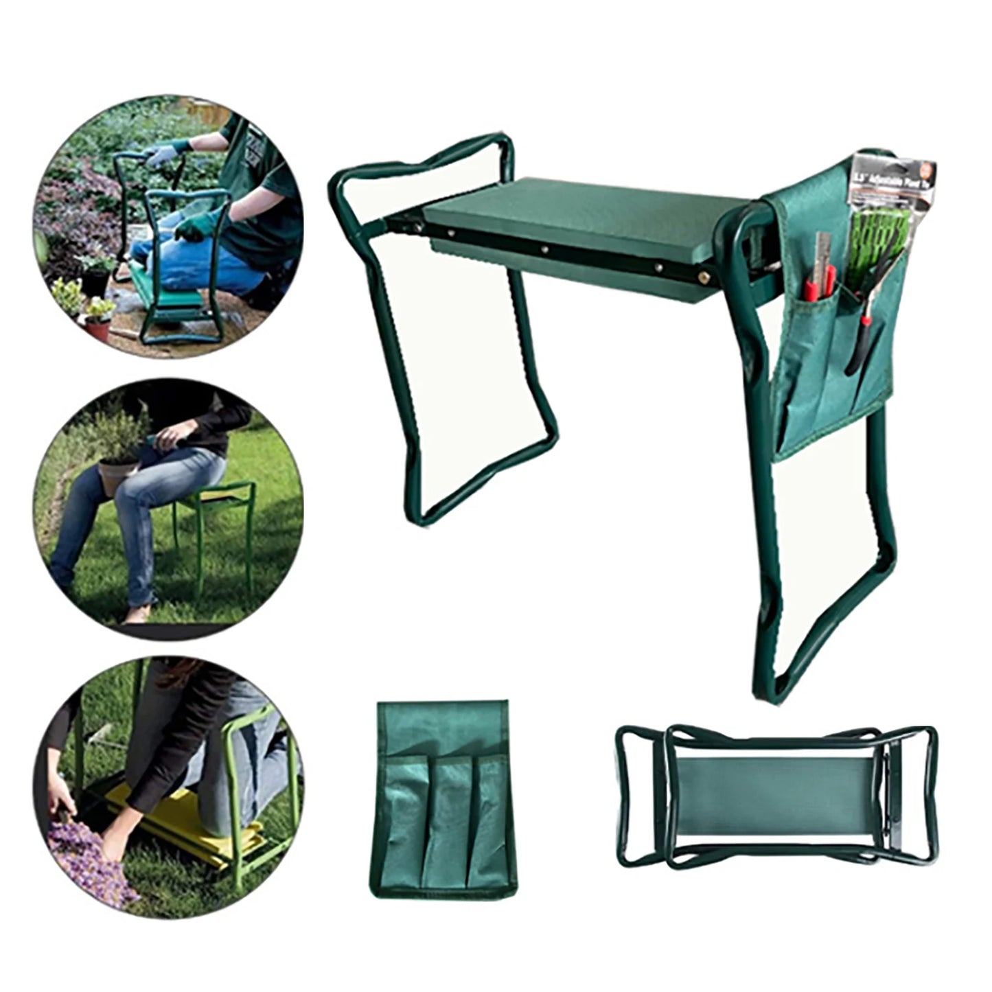 Folding Garden Kneeler Seat Kneeling Bench