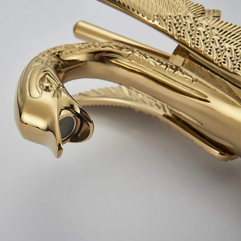 Golden Swan Basin Faucet Single Handle Countertop