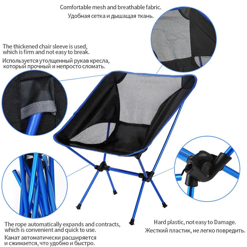 Folding Moon Chair Outdoor Camping Chairs Beach Chair