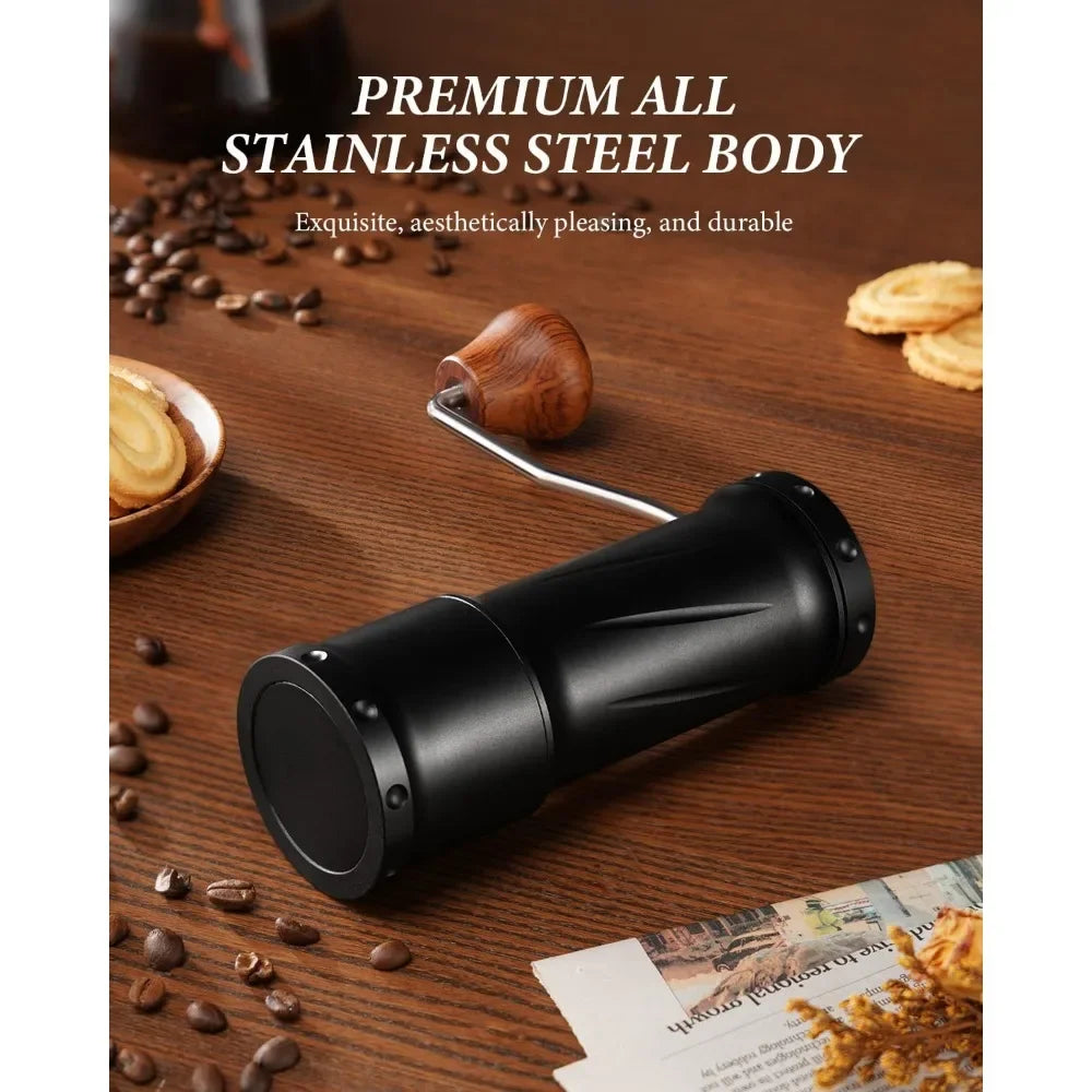 Hand Coffee Grinder With Ultra-granular Adjustment enhanced stability