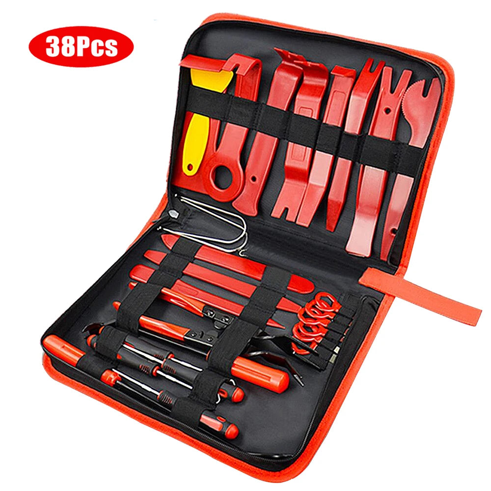 Garage Tools Car Interior Removal Kit Plastic Trim Door Panel Disassembly Suit Auto Clips Puller