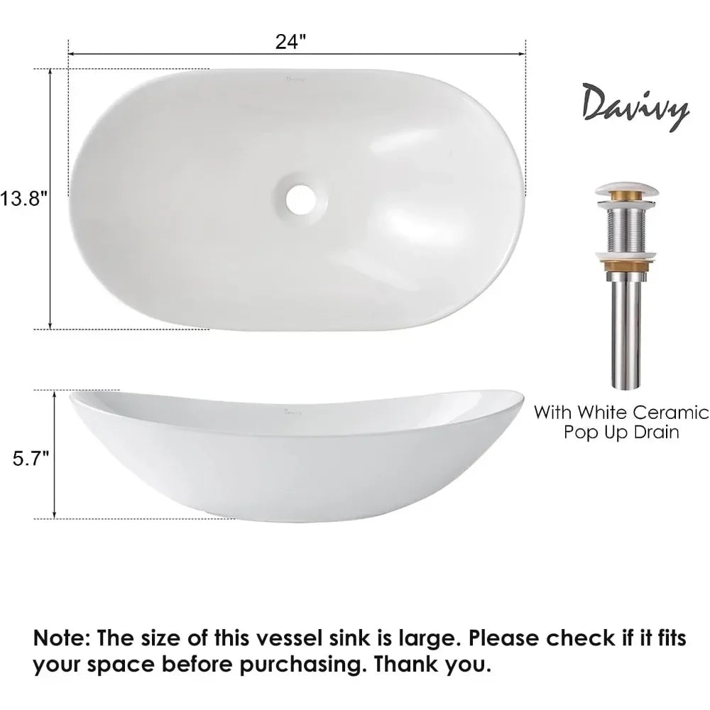 Washbasin Bathroom Washbasins Oval Sink Bowls for Bathroom Sink